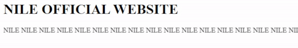 Original NILE site with marquee